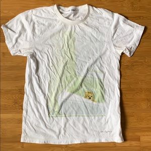 Graphic Green and White Animal Tee